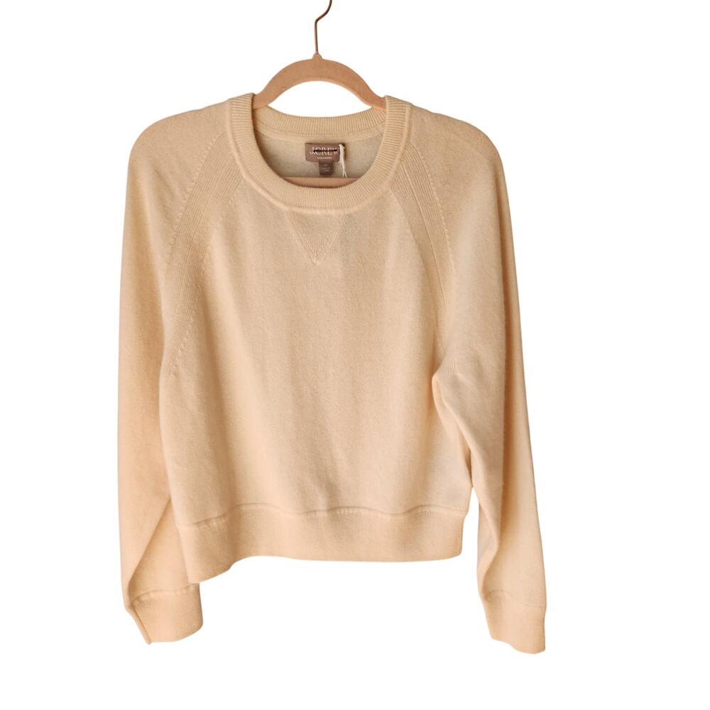 NWT J. Crew Cashmere Crewneck Sweatshirt Pink XS - Picture 5 of 10